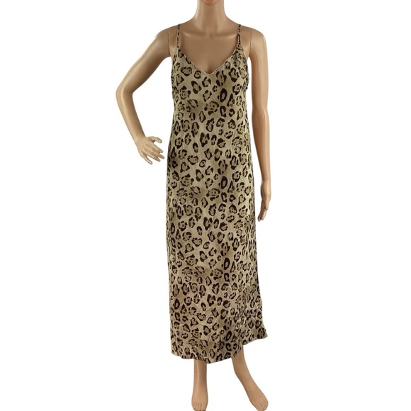 PQ Swim Amelia Slip Dress Leopard Print XS/S - Picture 1 of 7